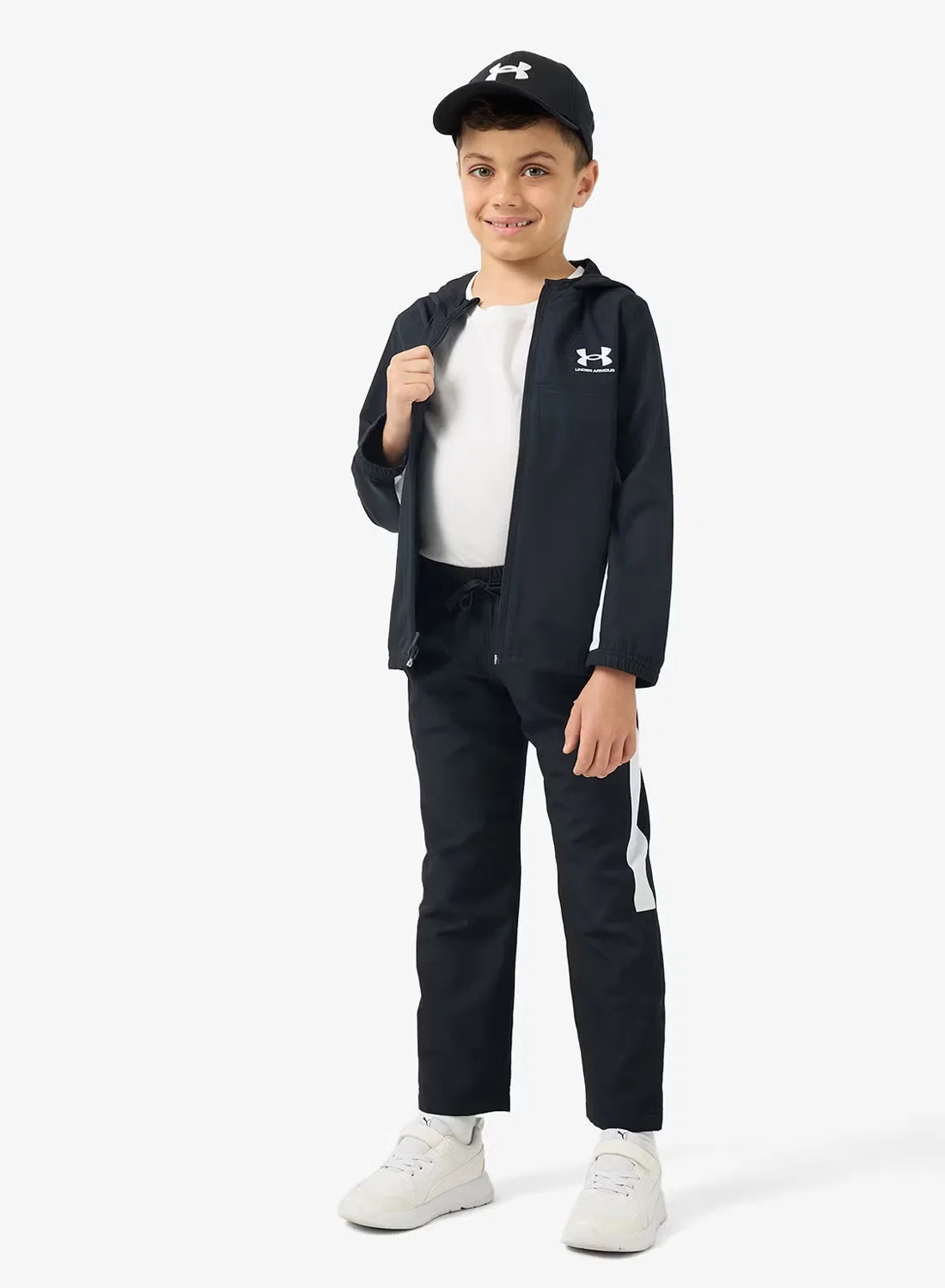 Куртка спортивная с длинным рукавом Youth Rival Under Armour, черный — фото 4