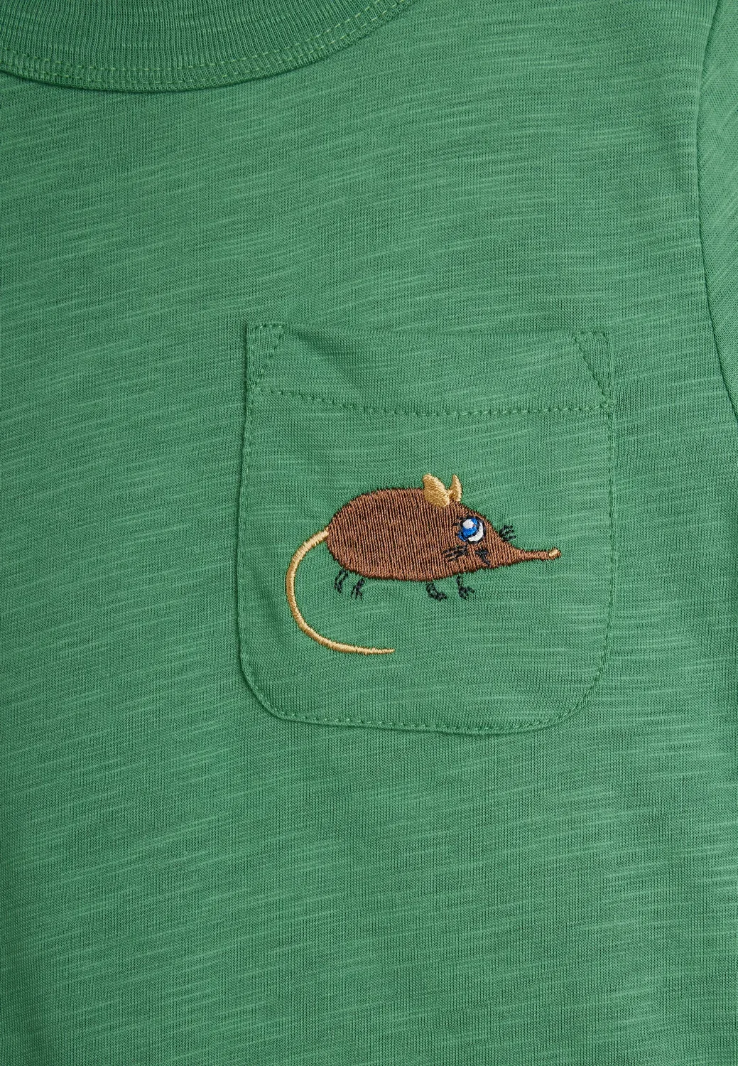 Футболка унисекс с принтом "слон и землеройка" Mini Rodini, Green — фото 3