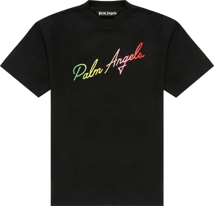 

Футболка Palm Angels Miami Logo Classic Tee 'Black/Multicolor', черный