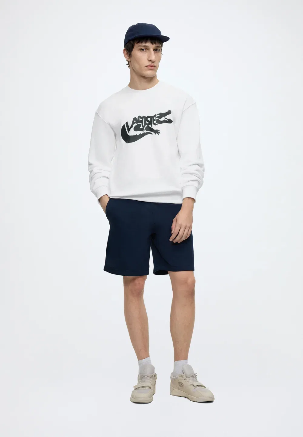 Толстовка унисекс Lacoste, White — фото 2