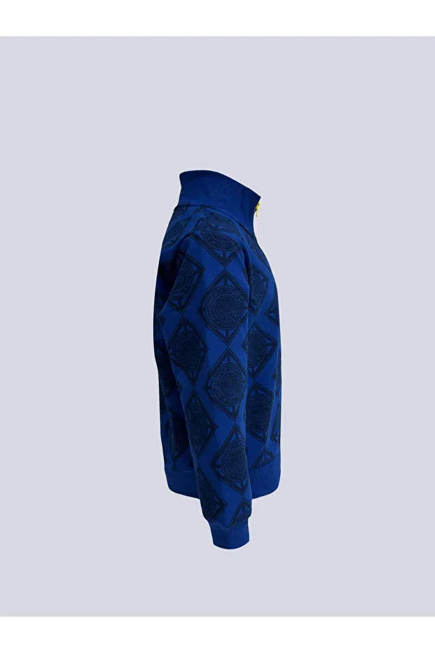 Детские свитшот для девочек с принтом Children'S Tribun Established 1907 Sweat Fenerium, Saks Blue — фото 3
