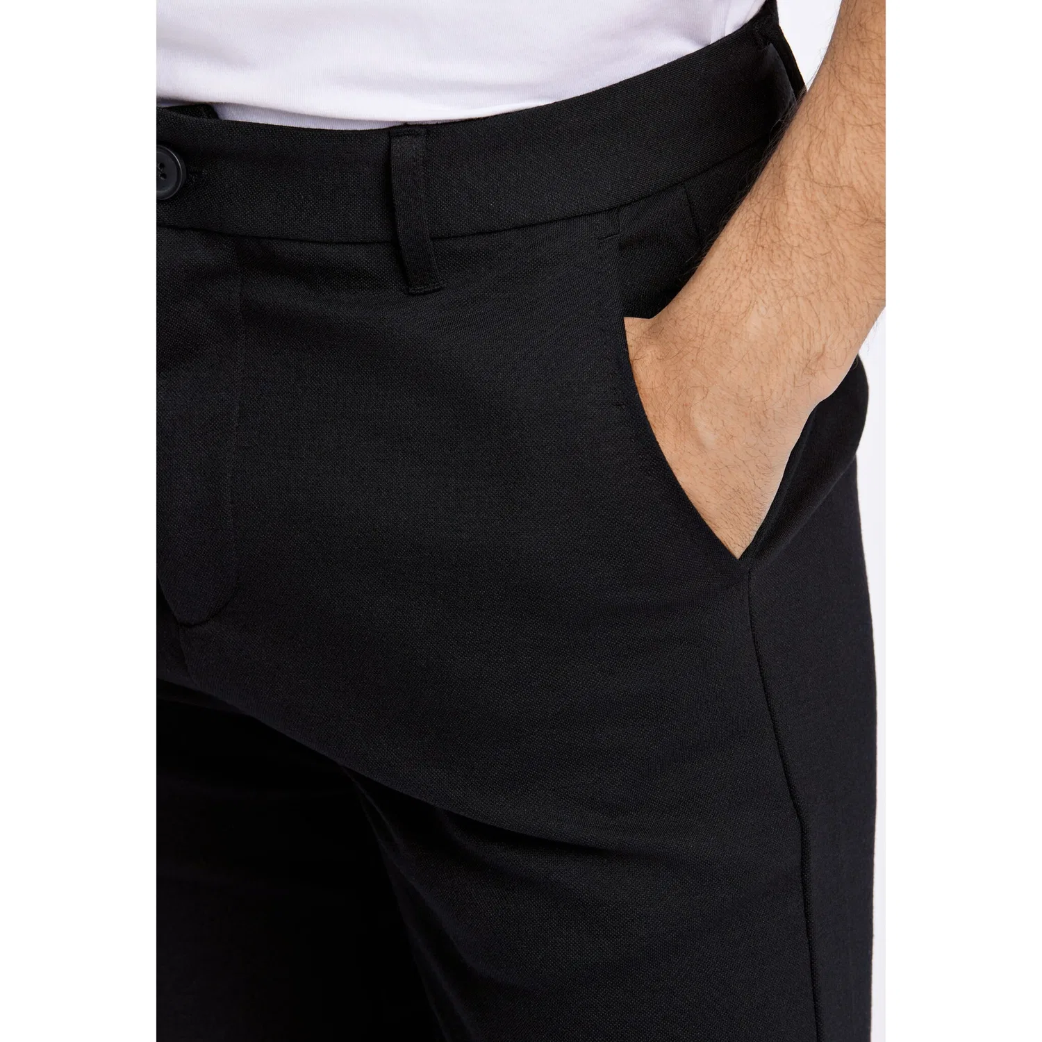 Детские брюки из ткани Slim Fit Lindbergh, Black — фото 3