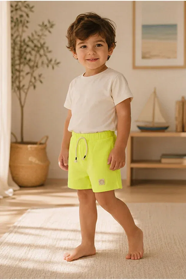 Детские шорты для девочек хлопковые Zumi Baby Kids, Green — фото 2