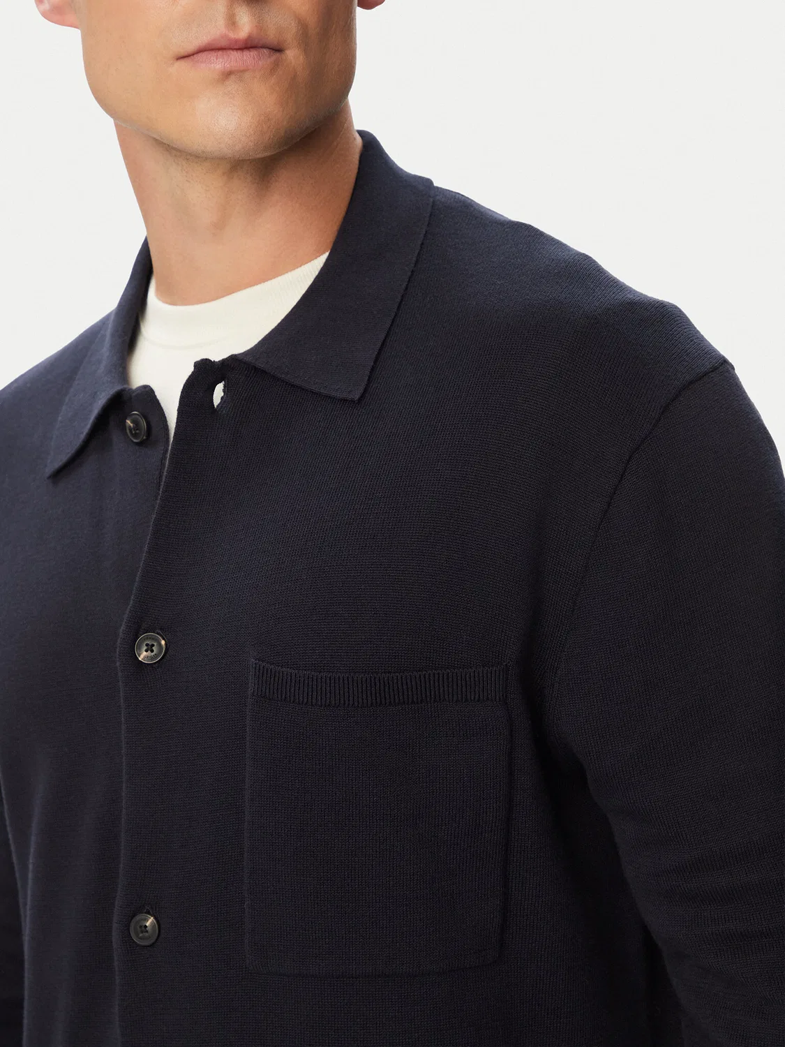 Мужской кардиган стандартного кроя Essential Tommy Hilfiger, темно-синий — фото 4