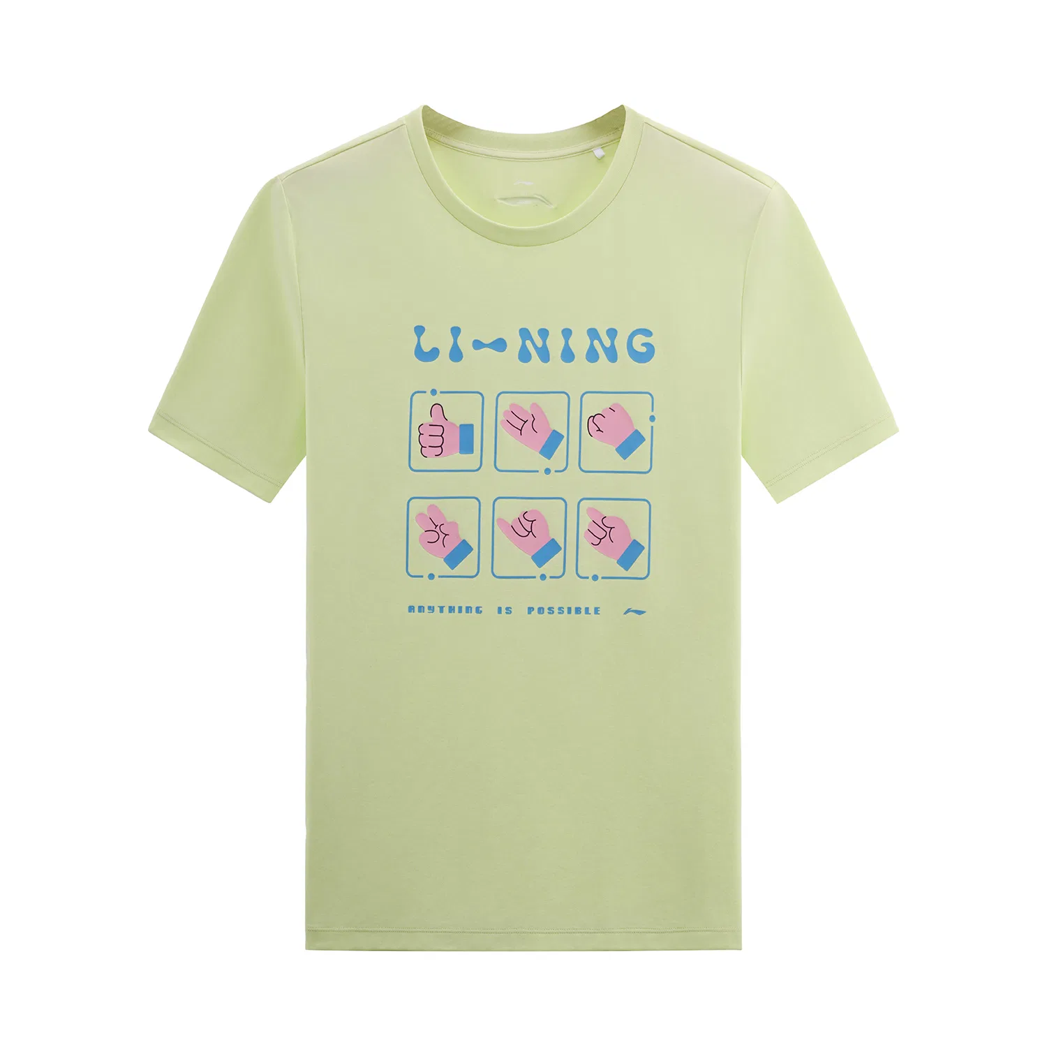 Детская футболка с принтом Li-Ning Thin Straight Fit, Elf Green