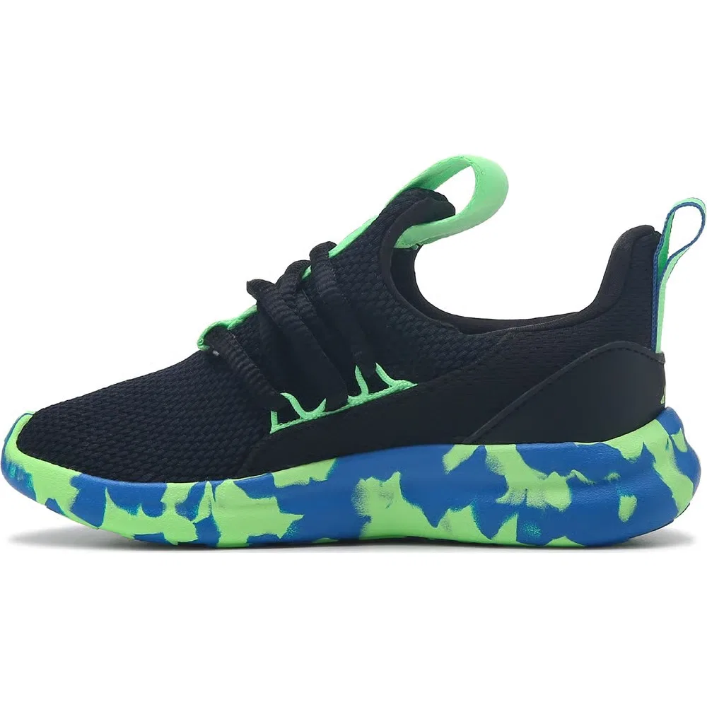 Детские слипоны Lite Racer Adapt 7.0 Adidas, Black/Green/Blue — фото 3