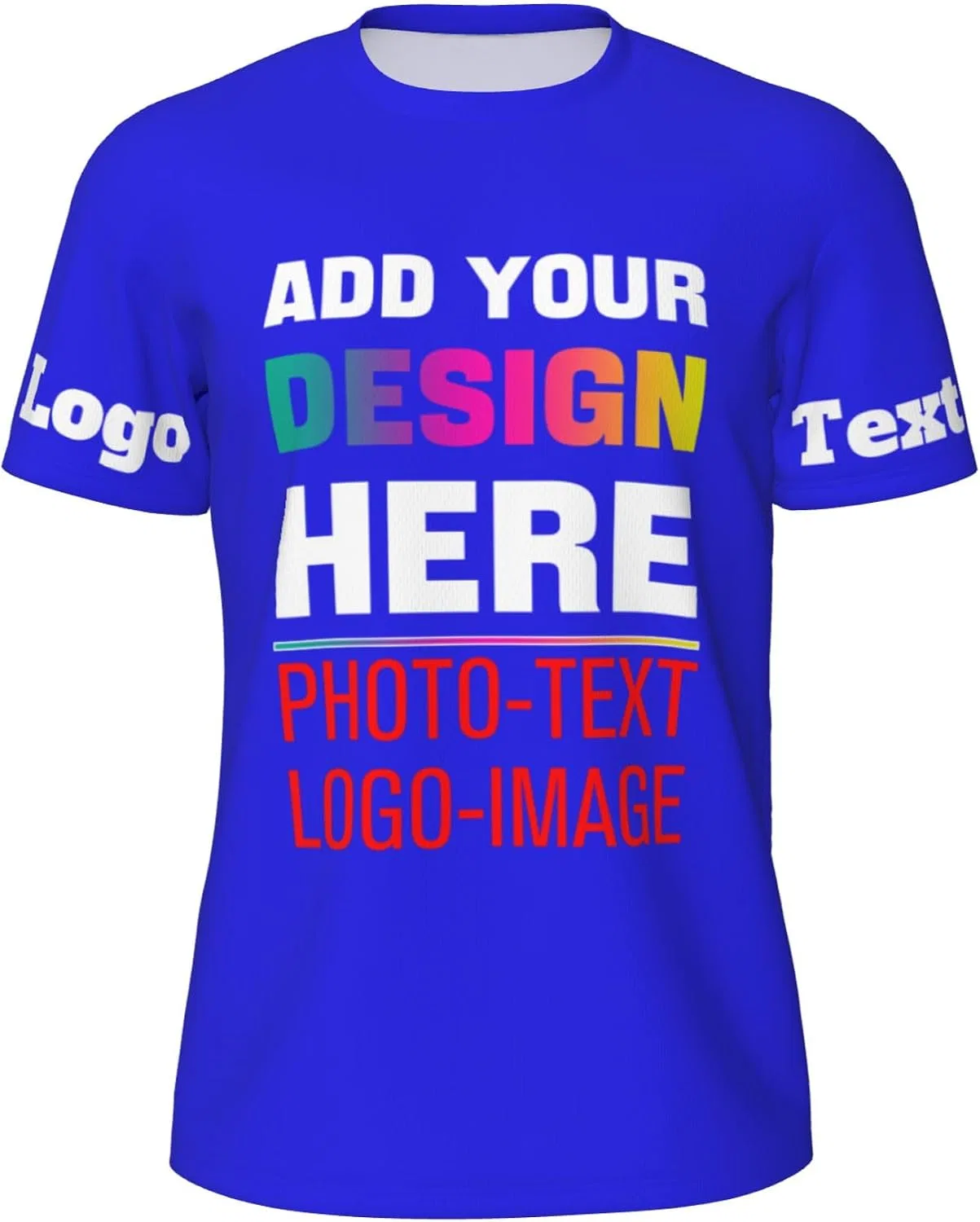 Футболка с принтом Custom T-Shirt, Dark Blue — фото 2