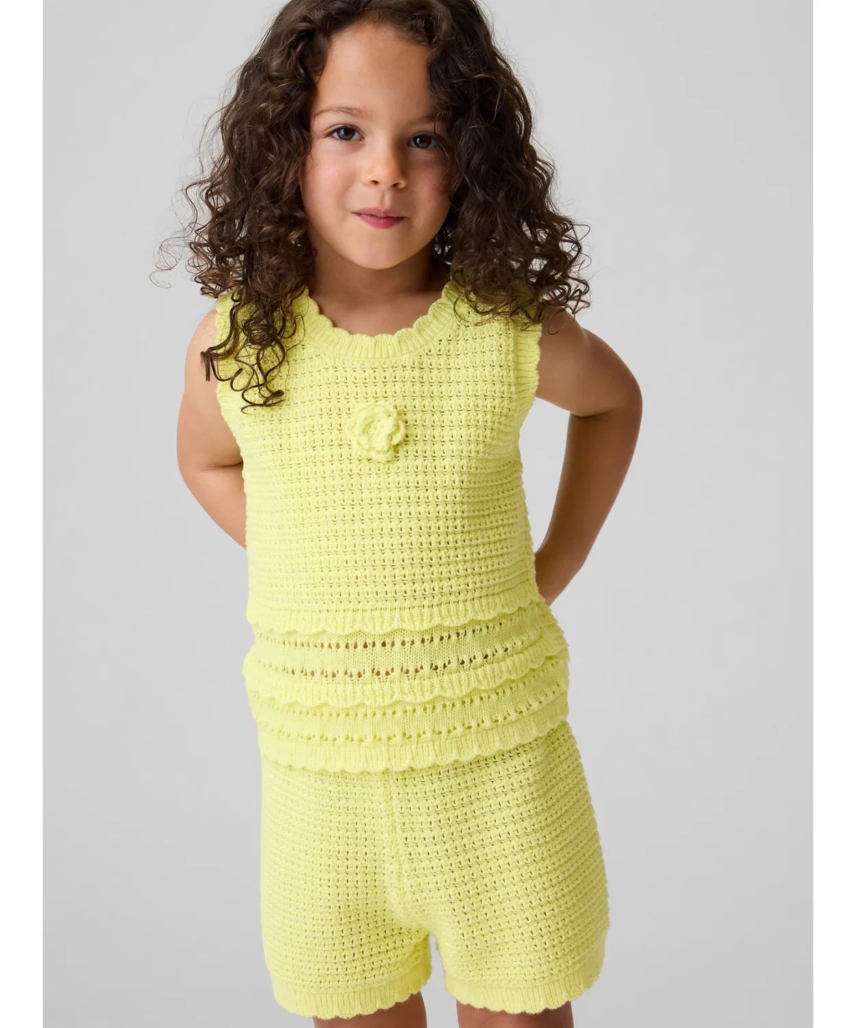 Детский топ без рукавов из хлопка GAP, Yellow