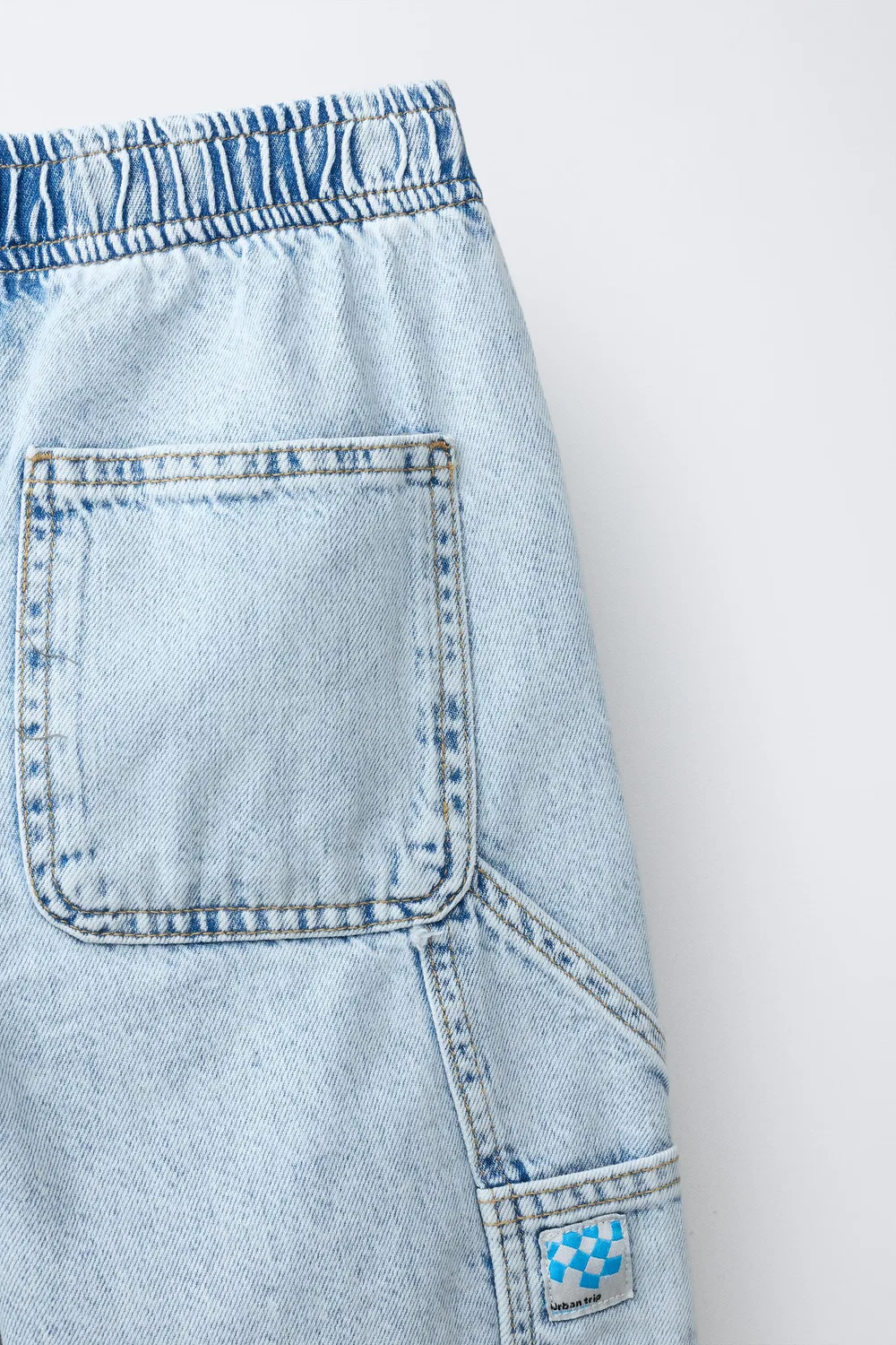 Свободные джинсы-баллоны ZARA, Light Blue — фото 4