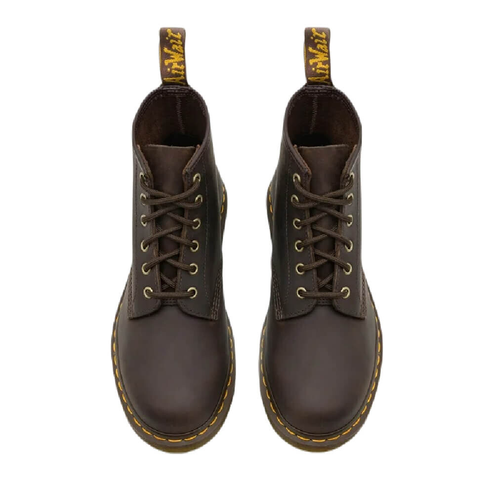 Ботинки мужские Dr. Martens из натуральной кожи, темно-коричневый — фото 4
