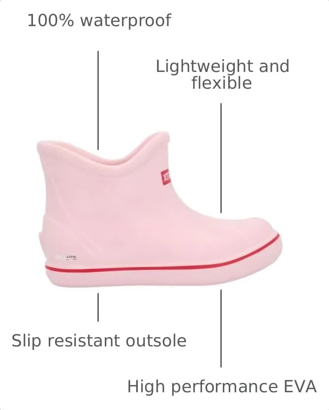 Детские ботинки на щиколотке с принтом XTRATUF TUFS Kids Ankle Deck Boot, Bubble Gum — фото 3