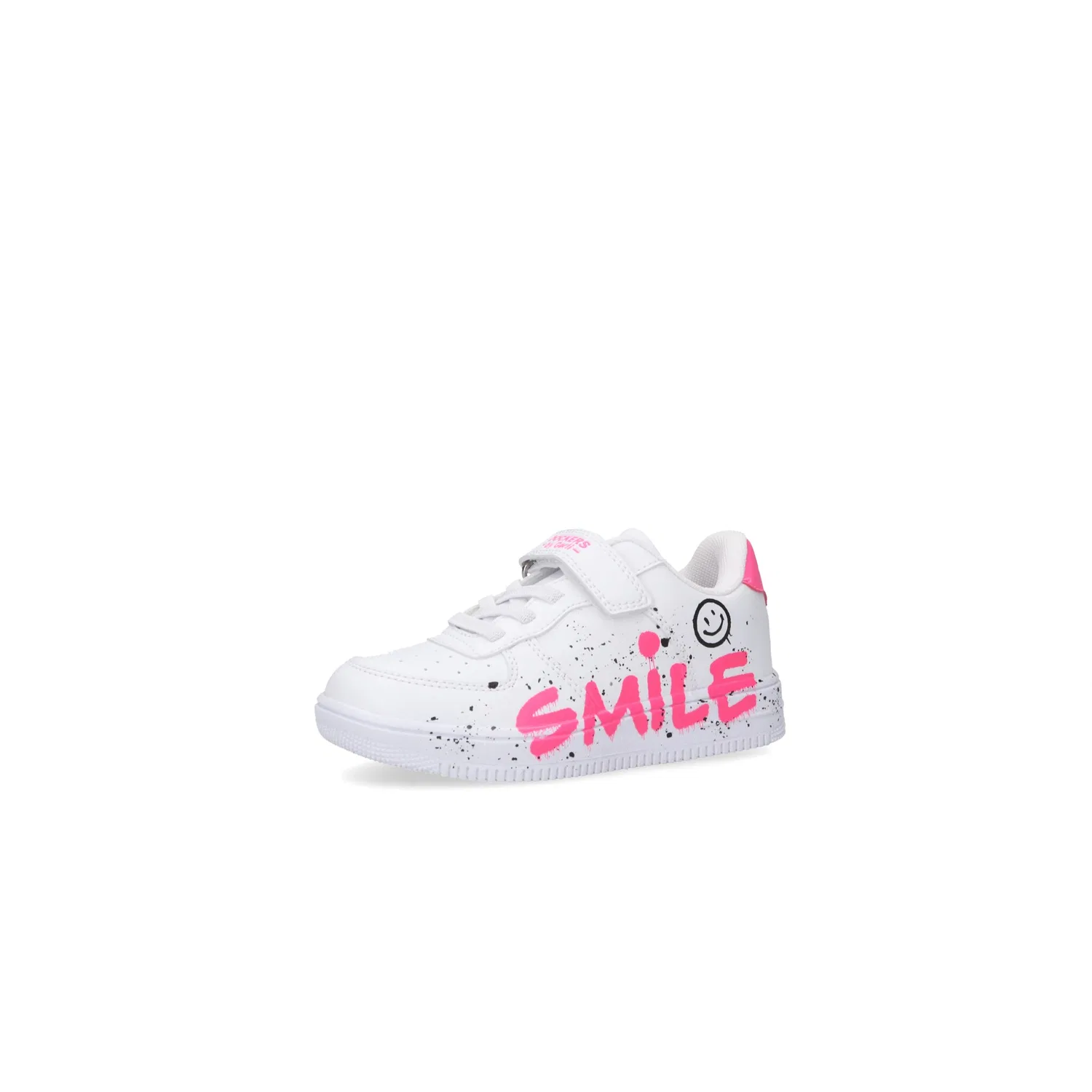 Детские кеды с принтом Dockers by Gerli, White/Pink/Smile