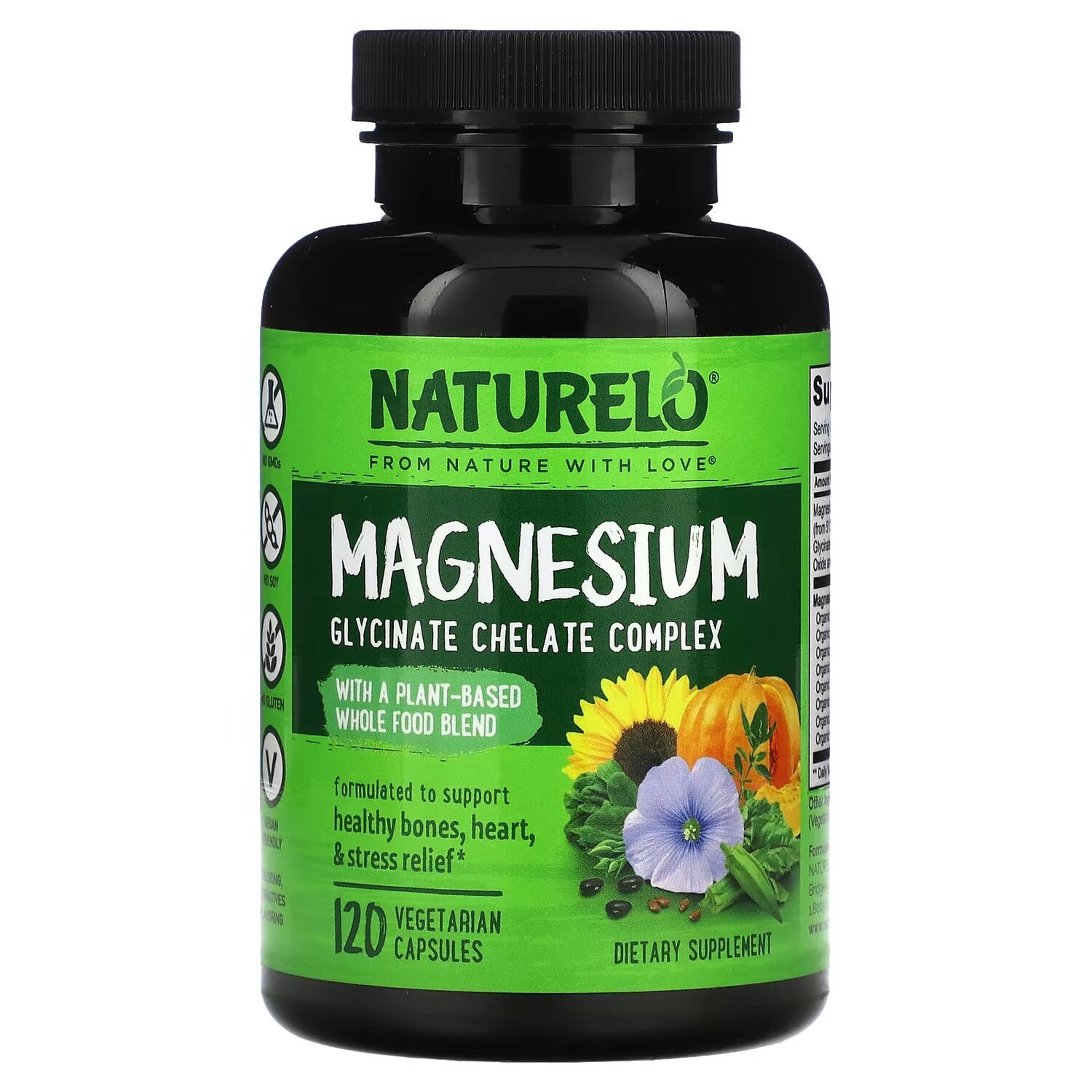 

Хелат Глицината Магния NATURELO, 120 капсул