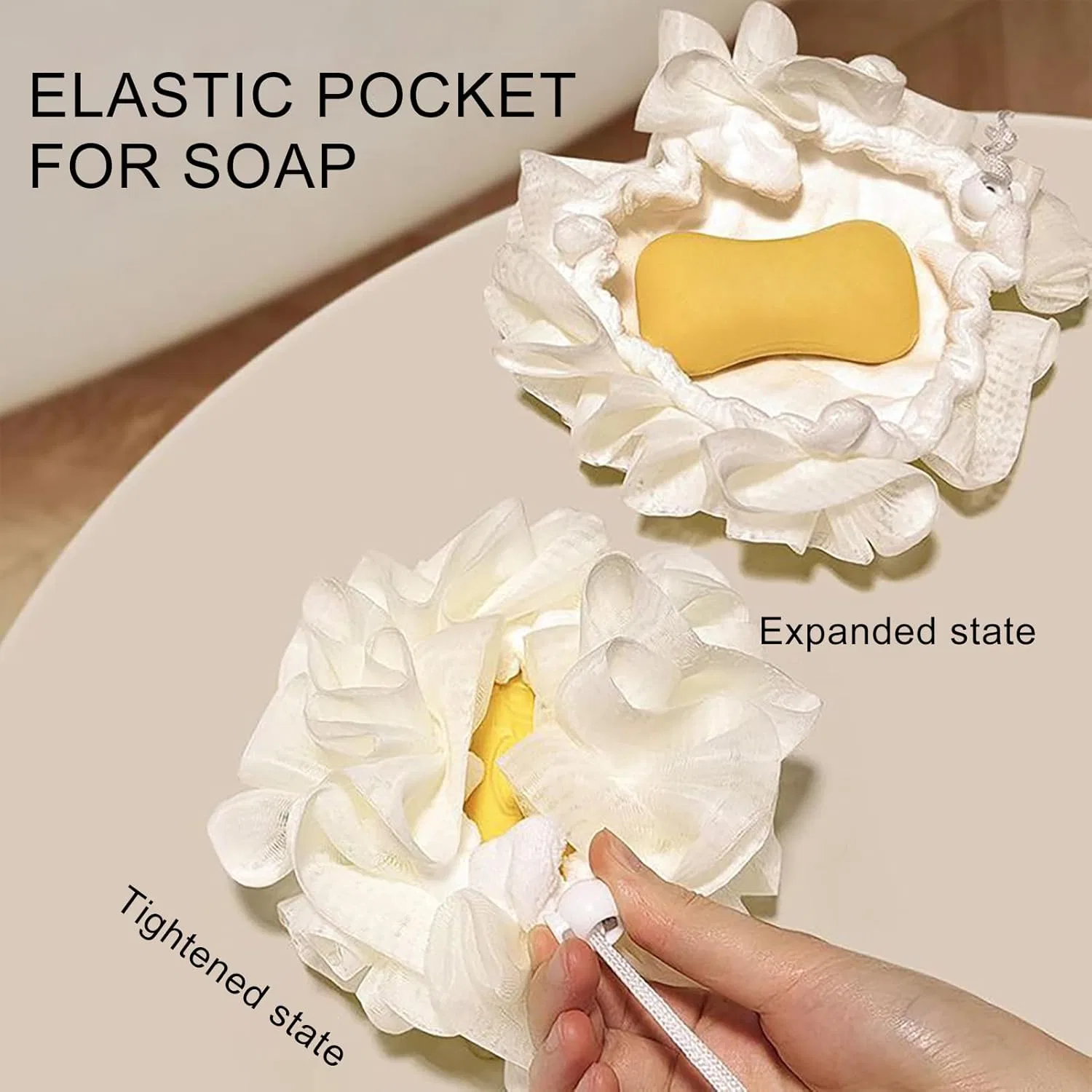Мочалка для душа 2 в 1, Body Scrub Ball, Generisch, 1 шт, 14x14 см, A — фото 2
