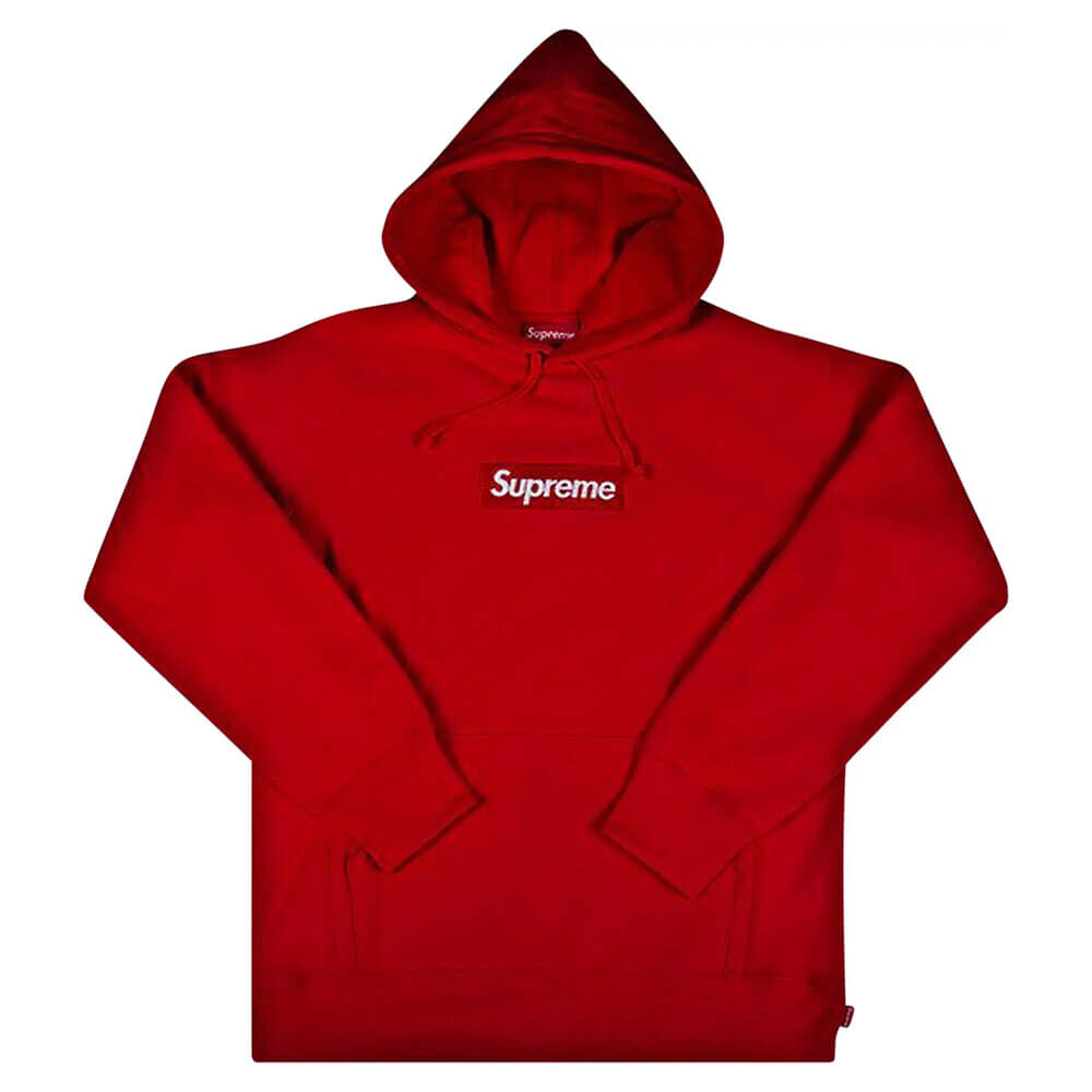 

Толстовка Supreme Box Logo Hooded, красный