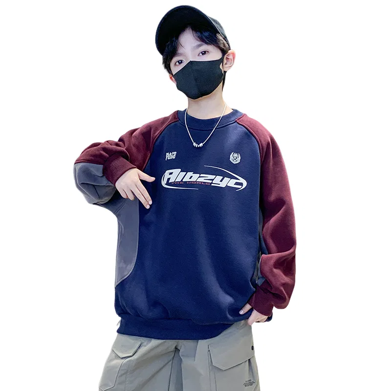 Детское худи с принтом Lanza, Navy Blue