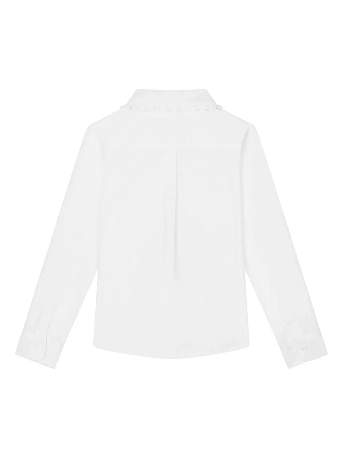 Рубашка с длинным рукавом и вышивкой логотипа Dolce & Gabbana, белый — фото 2
