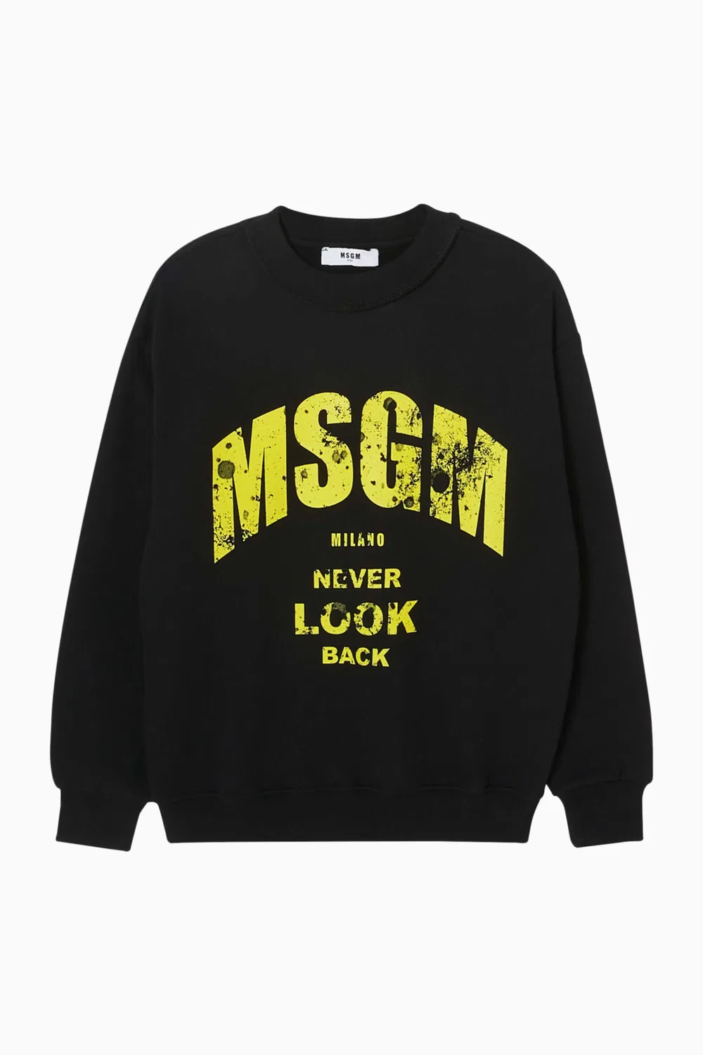 Свитшот хлопковый с логотипом MSGM
