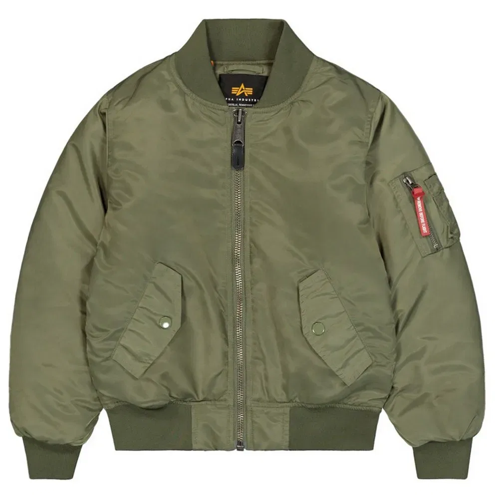 Детская куртка-бомбер MA-1 K Alpha industries, Green