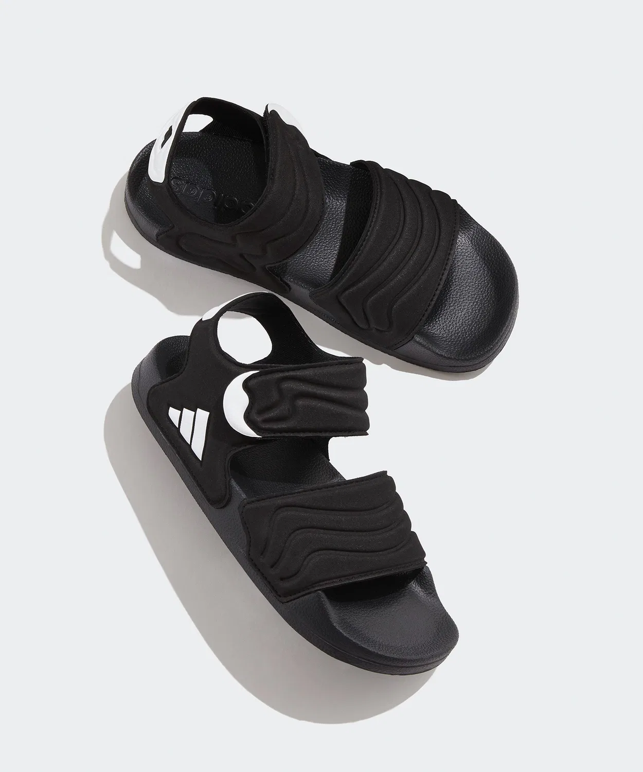 Детские сандалии спортивные с липучкой Adilette Sandal 2 K Adidas, Black — фото 3