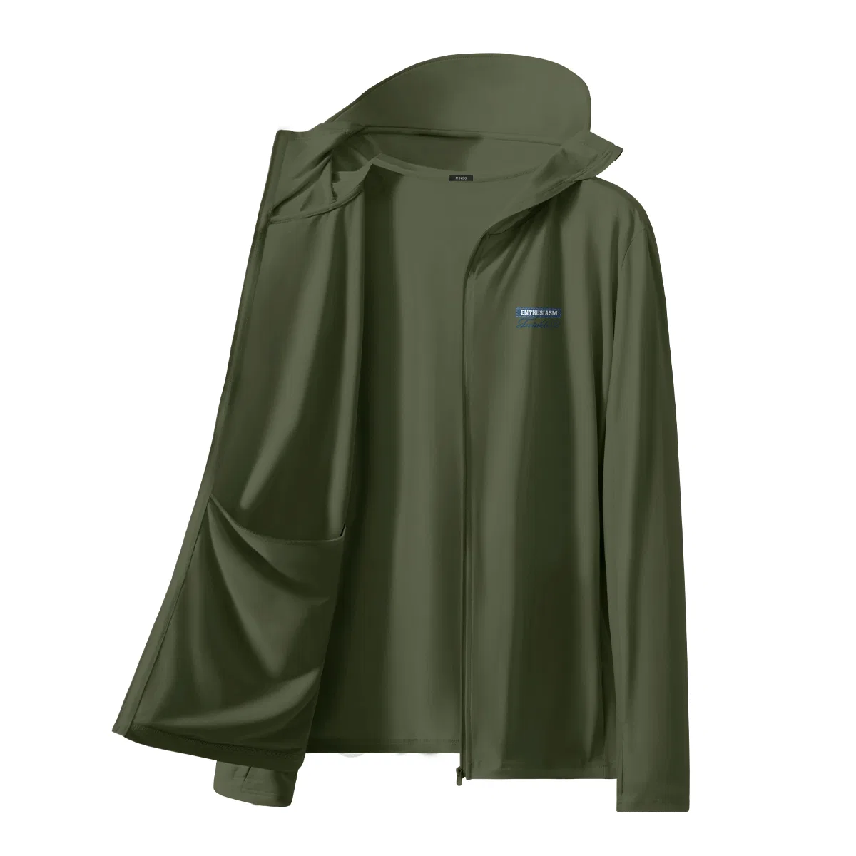Детское солнцезащитное пальто с логотипом MINISO, Olive Green