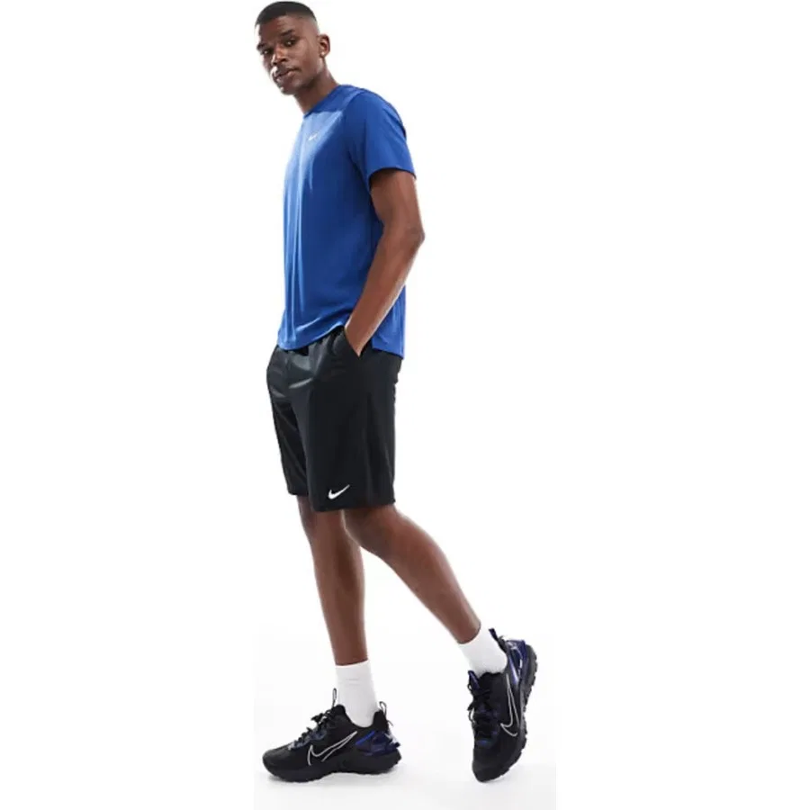 Футболка спортивная с длинным рукавом Dri-Fit Uv Miler Ss Nike, Синий — фото 4