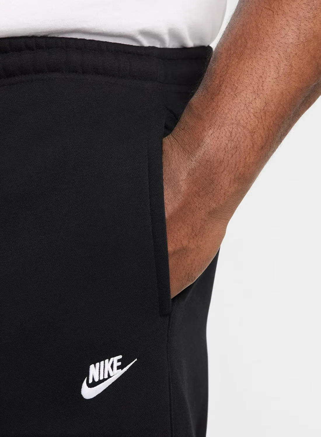 Штаны карго с начесом Club Nike, черный — фото 3