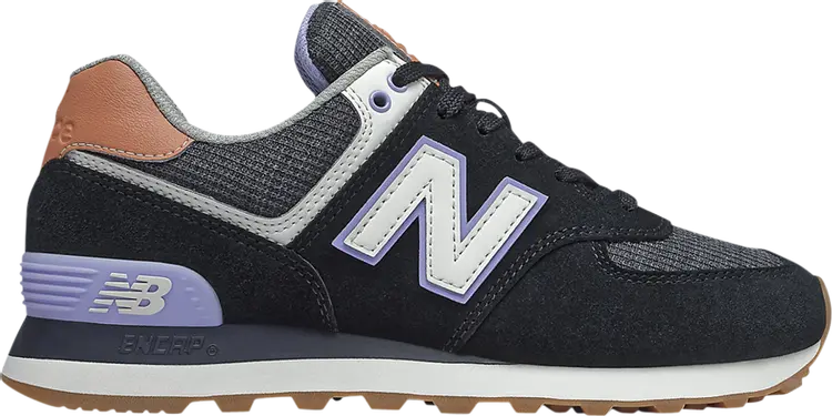 

Кроссовки New Balance Wmns 574 'Black Mystic Purple', черный