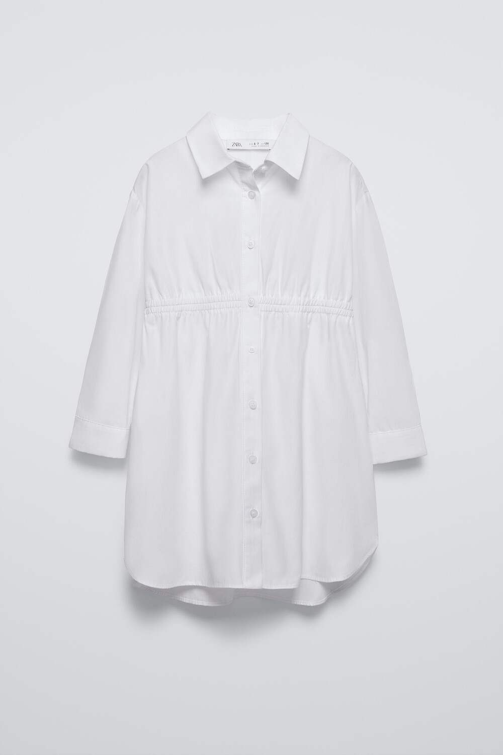 

Платье-рубашка ZARA, белый