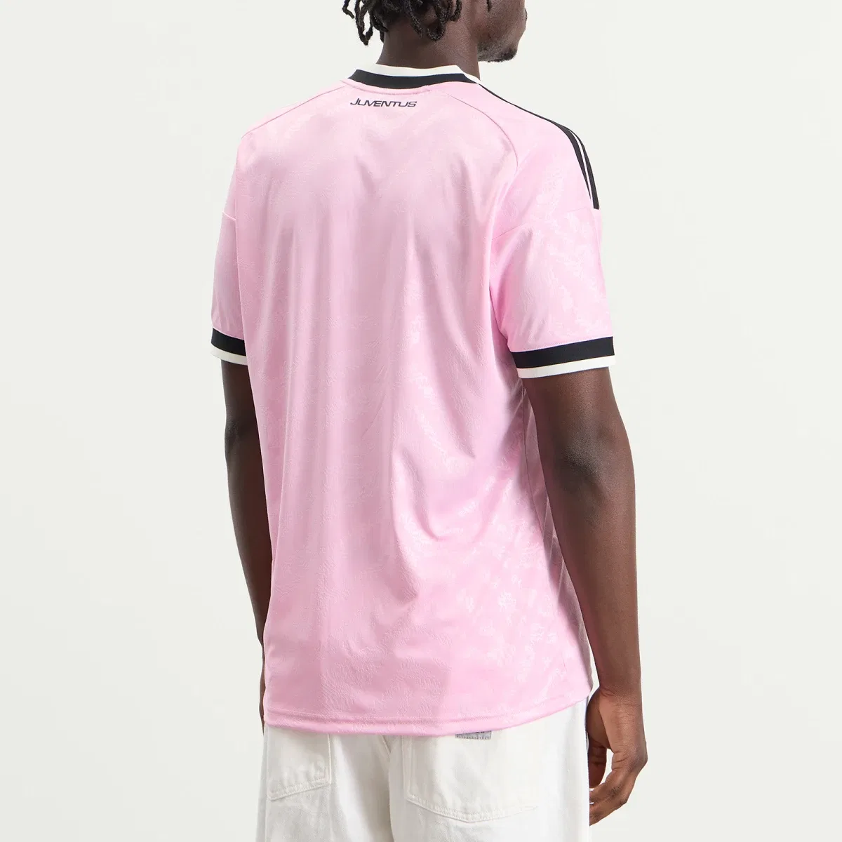 Футболка с длинным рукавом Juventus FC Away Jersey Adidas, True Pink & Black — фото 3
