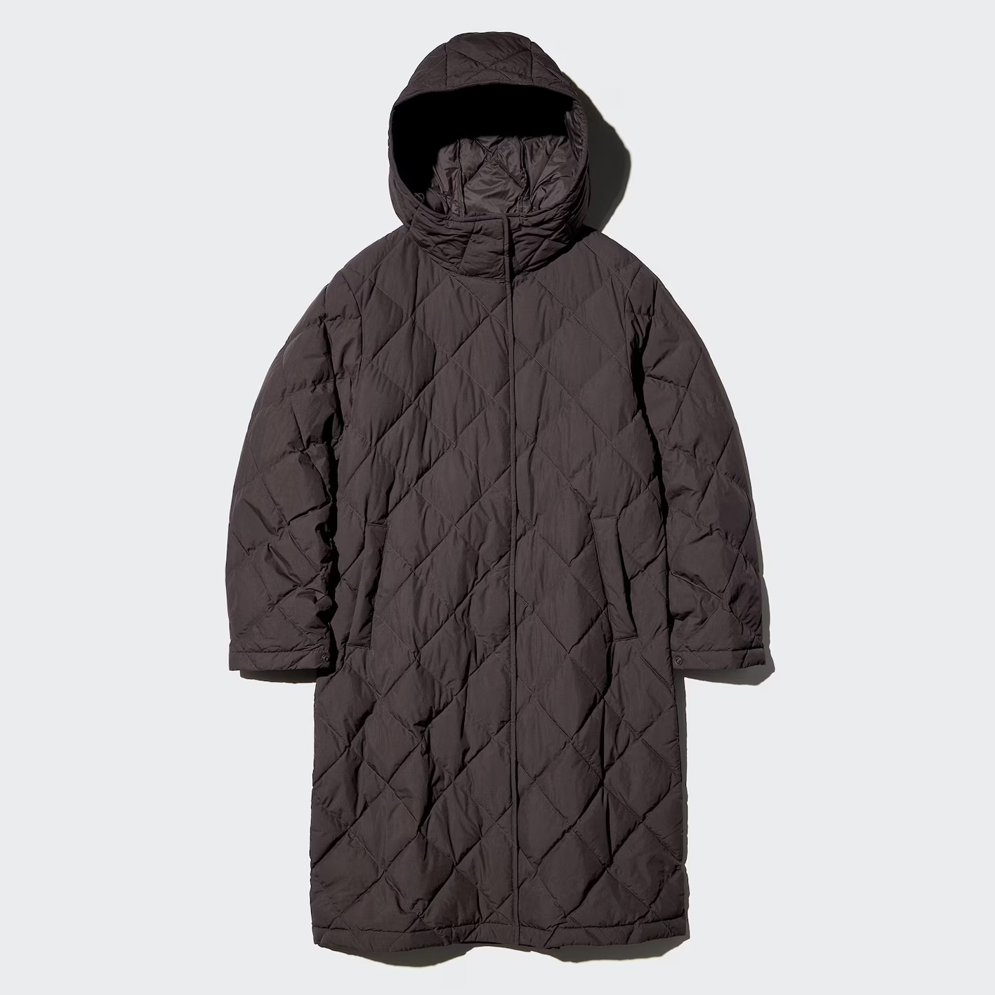 

Стеганное пальто Uniqlo Pufftech, 39 темно-коричневый