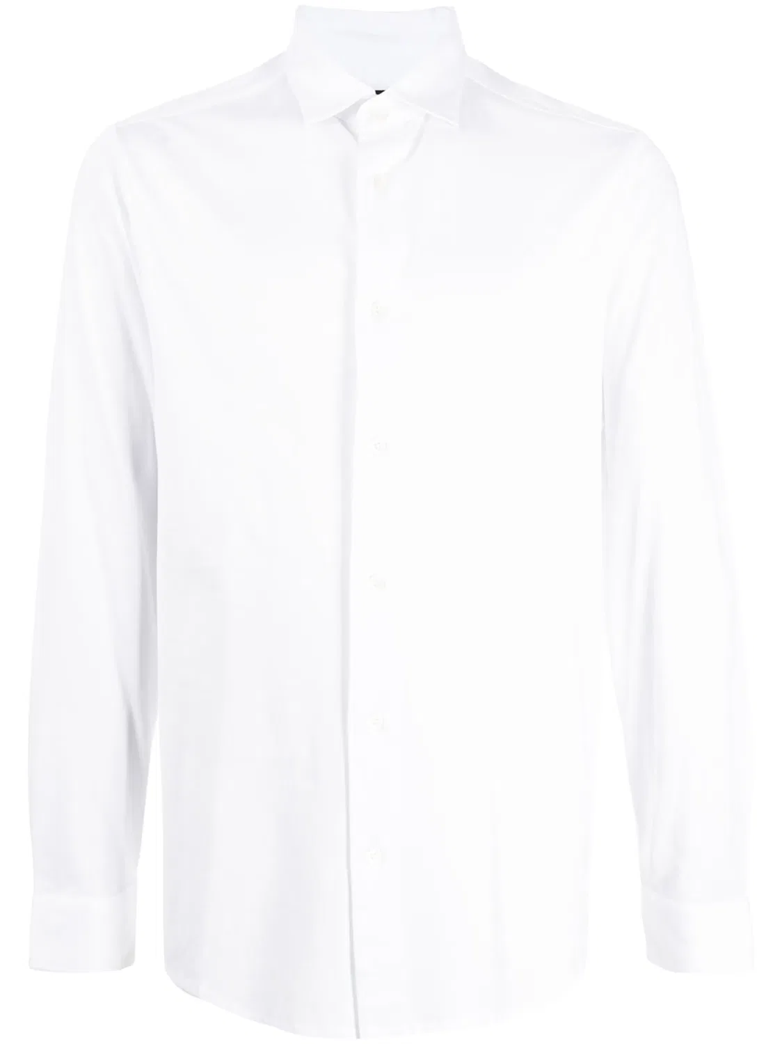 Рубашка из джерси с длинными рукавами Emporio Armani, белый