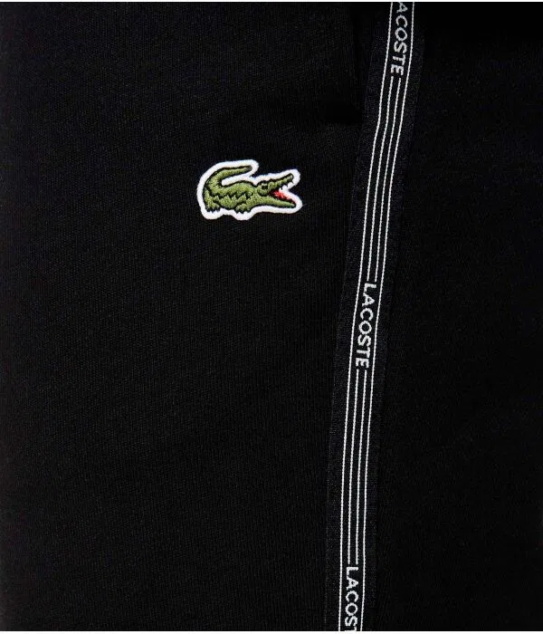 Мужские штаны спортивные зауженные Lacoste, черный — фото 4