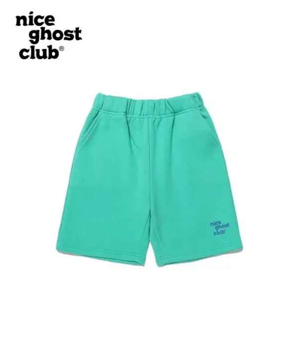 Шорты с логотипом, оригинальные, Nice Ghost Club Kids, зеленые