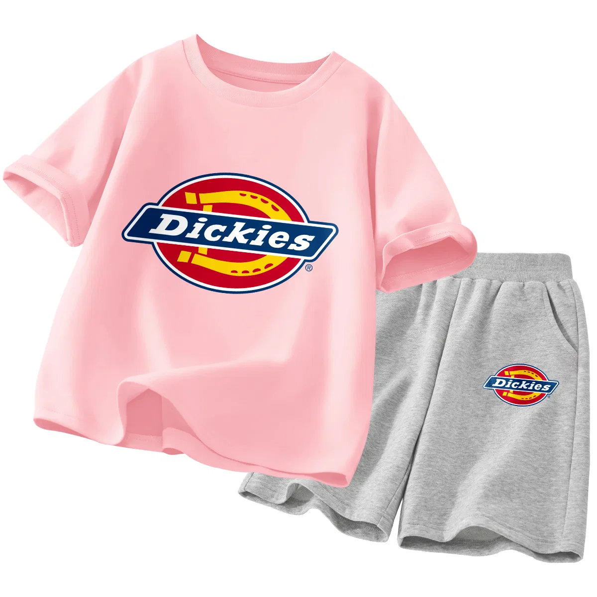 Детский спортивный комплект с принтом S Logo Dickies, S Logo Pink/S Logo K Gray