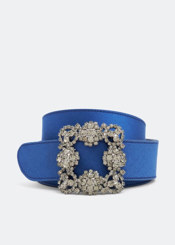 

Ремень MANOLO BLAHNIK Hangisi belt, синий