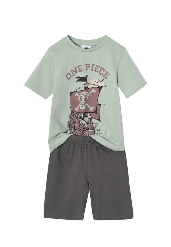 Пижама хлопковая Sommer-schlafanzug one piece set Vertbaudet, Aqua, аквамарин