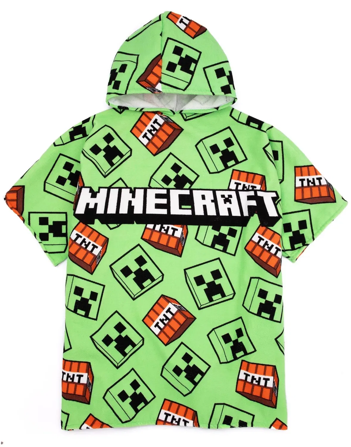 Детское пончо-полотенце Minecraft, Цвет Green