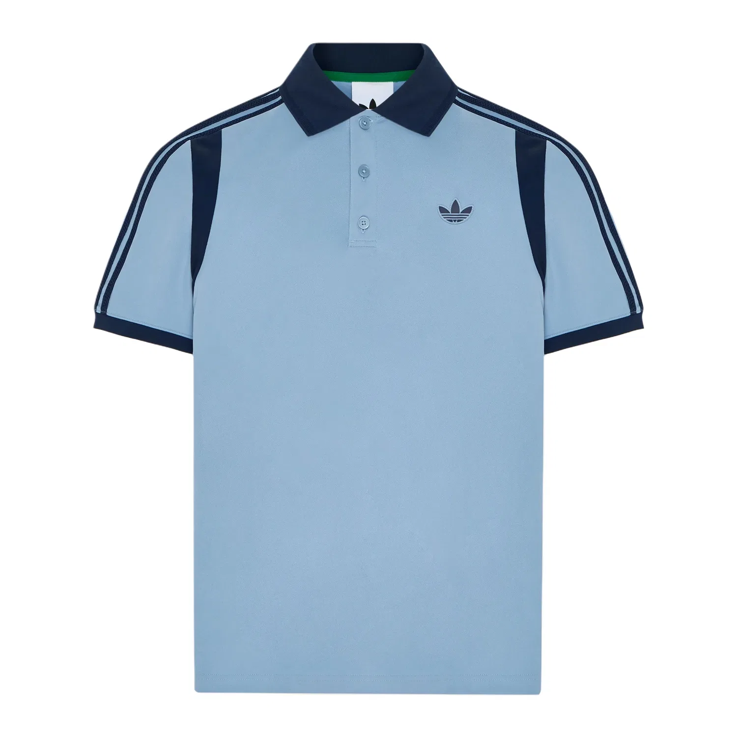 Мужское поло с воротником-поло Sky Blue/Dark Indigo Adidas Originals, Light Blue/Dark Blue