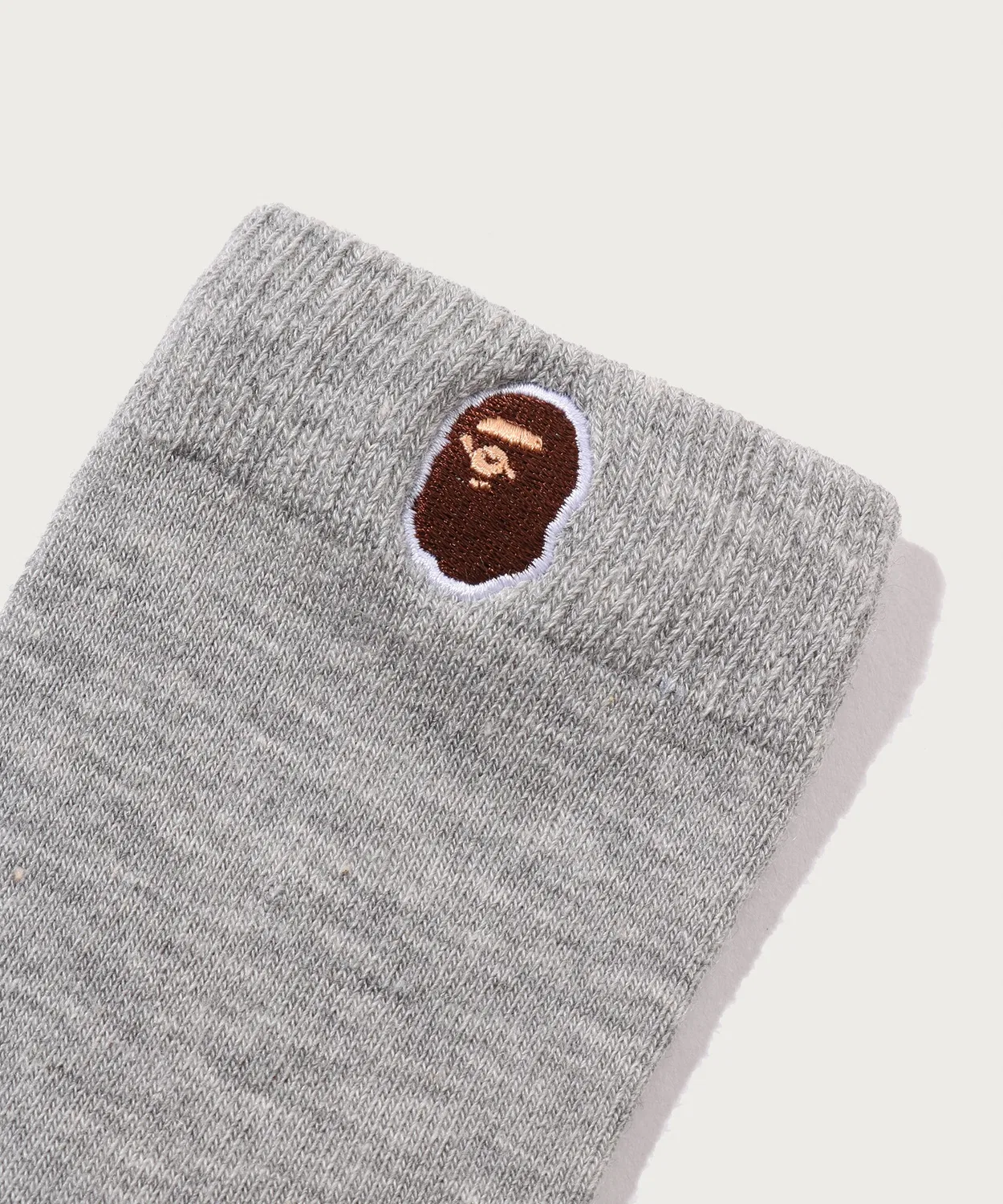 Детские носки с вышивкой APE HEAD A BATHING APE, Белый — фото 4