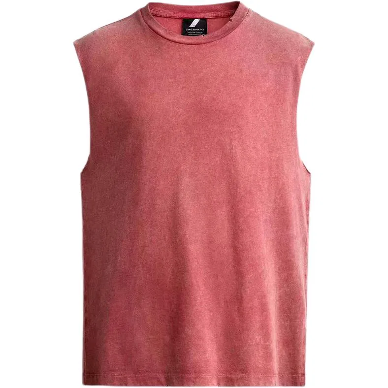 Мужская майка с круглым вырезом среднего прямого кроя Red ZARA, Red — фото 3