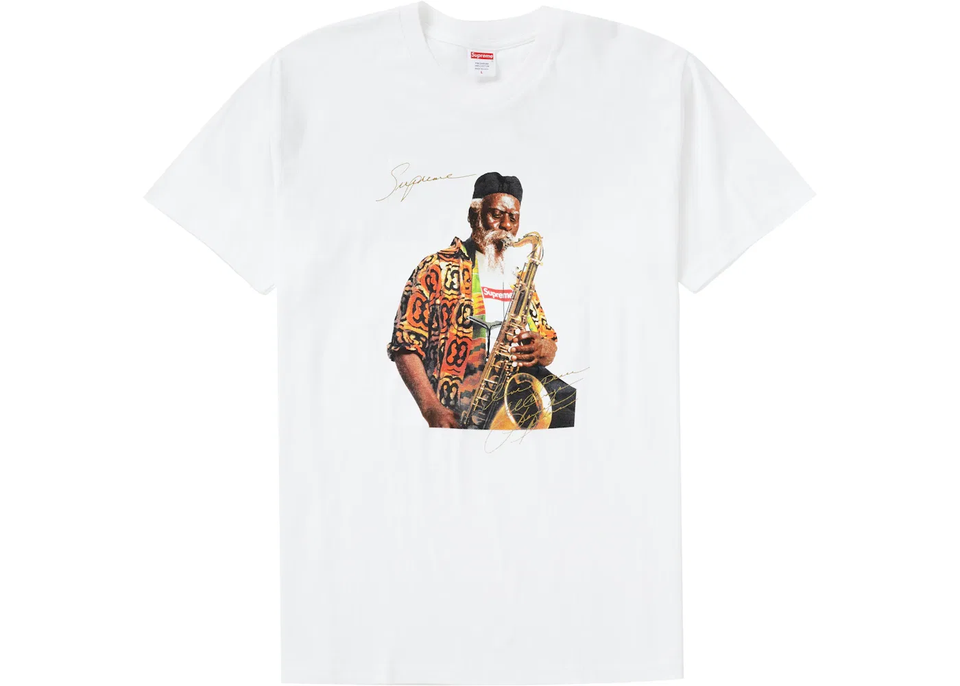 Мужская футболка с принтом Pharoah Sanders Tee Supreme, White