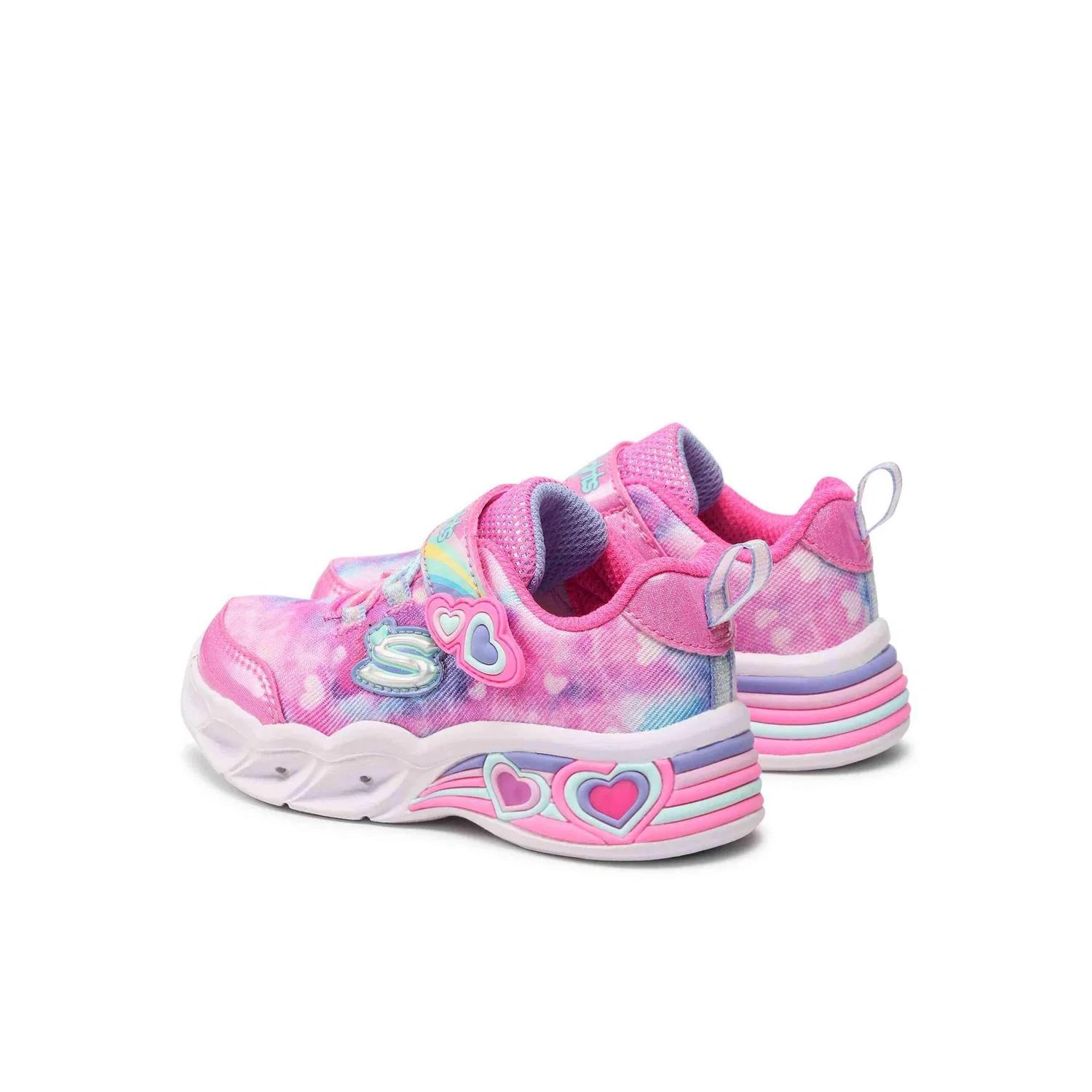 Детские кроссовки для девочек Skechers 302663N-PKLV, Rosа — фото 3