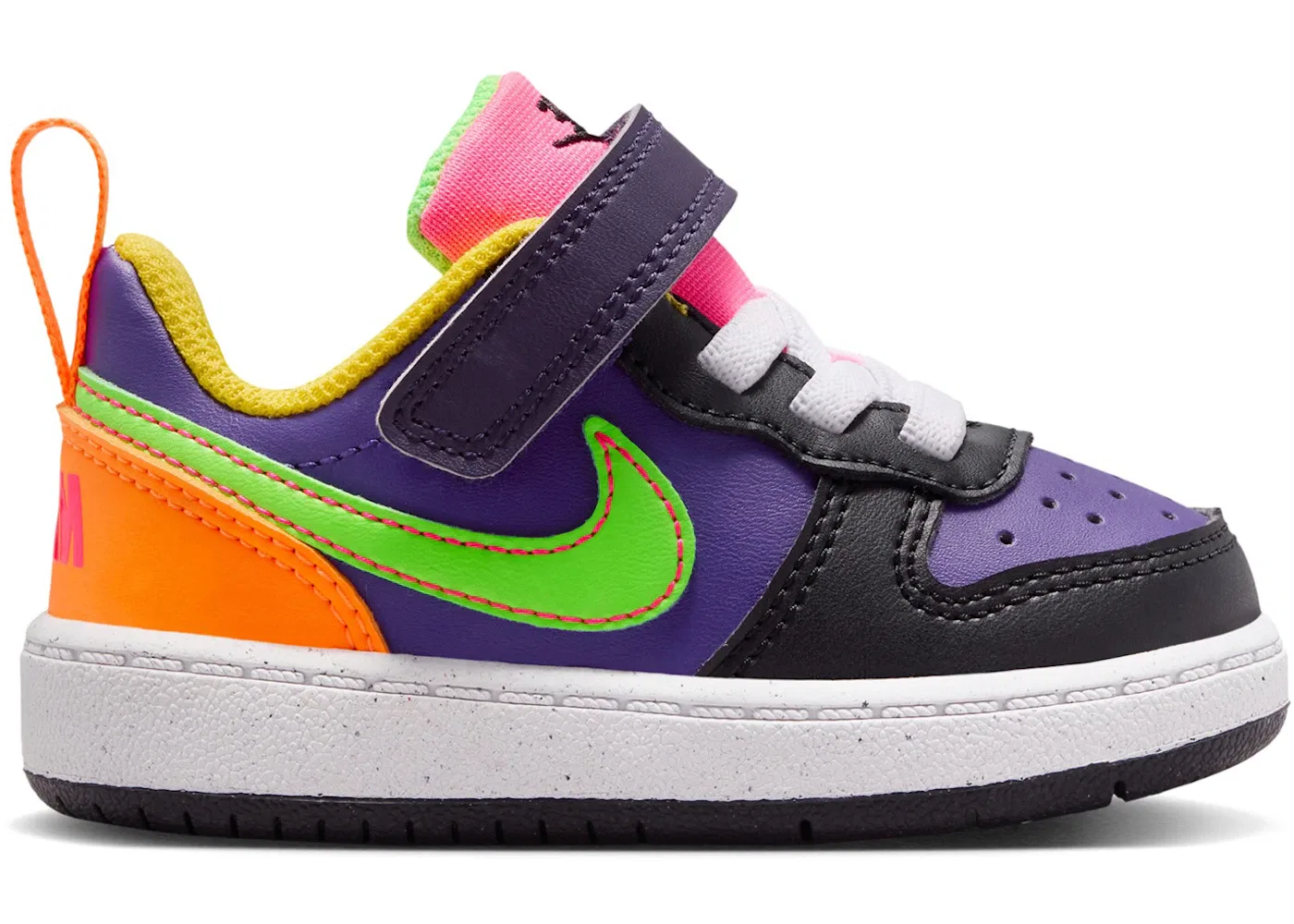 Детские кроссовки с низким верхом Nike Court Borough Low Recraft, Court Purple/Hyper Pink/Green Strike