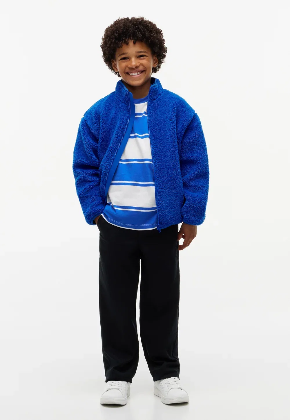 Флисовая куртка с флагом на молнии Tommy Hilfiger, Vibrant Blue — фото 2