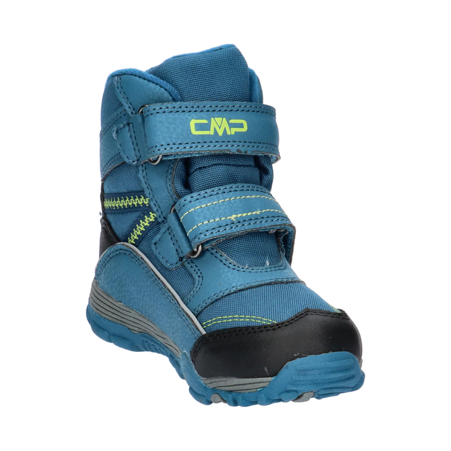 Детские зимние ботинки водонепроницаемые Pyry Snow Boot WP Cmp, Berlinerblau / Gelb / Schwarz — фото 2