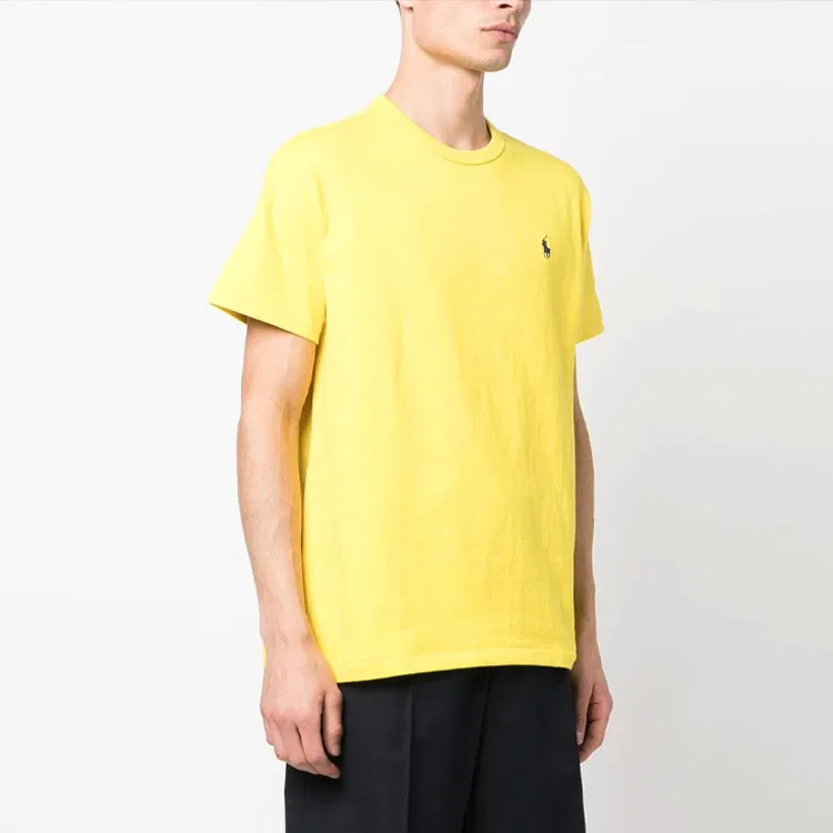Мужская футболка хлопковая с вышитым логотипом Polo Ralph Lauren — фото 4