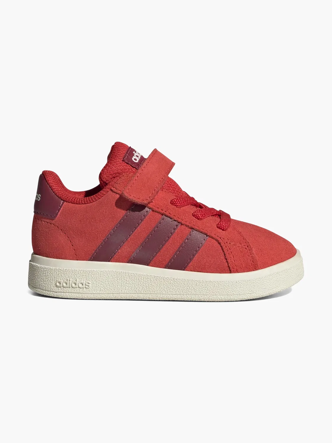 Детские кроссовки с липучками Adidas, красный