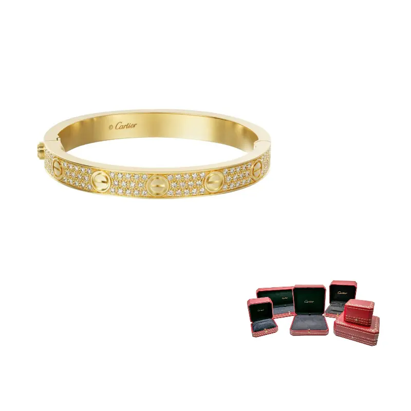

Cartier Браслет Love с бриллиантами из желтого золота 18 карат
