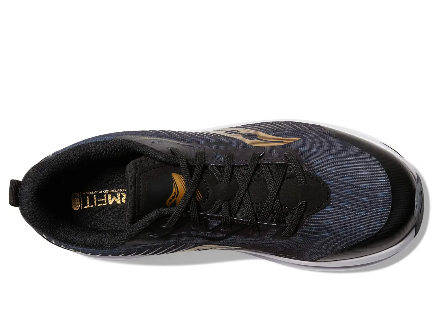Детские кроссовки для мальчиков с технологией SPEEDROLL Endorphin KDZ Saucony, Black — фото 4